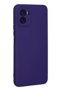 Vivo Y15S Kılıf Nano içi Kadife Silikon - Mor