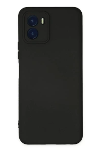 Vivo Y15S Kılıf Nano içi Kadife Silikon - Siyah