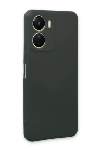 Vivo Y16 Kılıf First Silikon - Koyu Yeşil