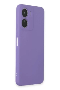Vivo Y16 Kılıf First Silikon - Lila