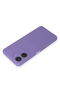 Vivo Y16 Kılıf First Silikon - Lila