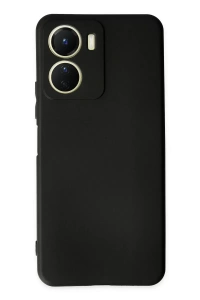 Vivo Y16 Kılıf First Silikon - Siyah