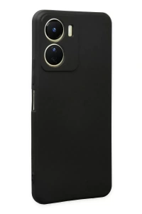 Vivo Y16 Kılıf First Silikon - Siyah