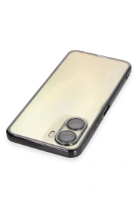 Vivo Y16 Kılıf Lensli Silikon - Siyah