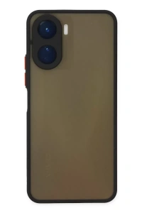 Vivo Y16 Kılıf Montreal Silikon Kapak - Siyah