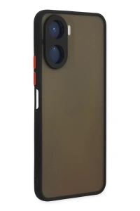 Vivo Y16 Kılıf Montreal Silikon Kapak - Siyah