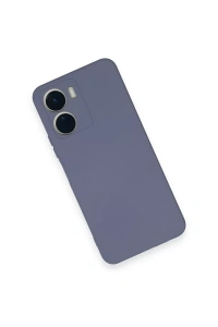 Vivo Y16 Kılıf Nano içi Kadife Silikon - Gri