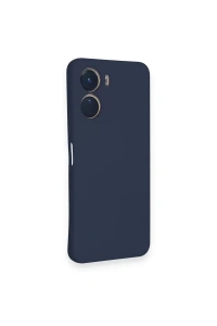 Vivo Y16 Kılıf Nano içi Kadife Silikon - Lacivert
