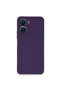 Vivo Y16 Kılıf Nano içi Kadife Silikon - Mor