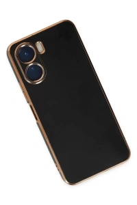Vivo Y16 Kılıf Volet Silikon - Siyah