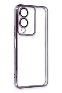 Vivo Y17S Kılıf Lensli Silikon - Mor