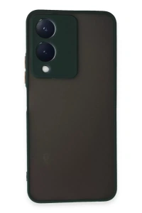 Vivo Y17S Kılıf Montreal Silikon Kapak - Yeşil
