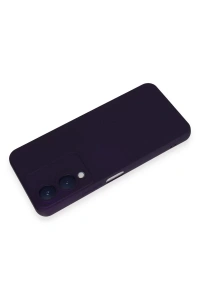 Vivo Y17S Kılıf Nano içi Kadife Silikon - Mor