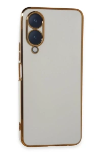 Vivo Y17S Kılıf Volet Silikon - Beyaz