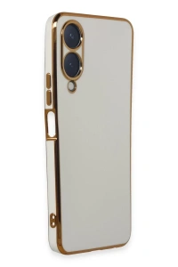 Vivo Y17S Kılıf Volet Silikon - Beyaz