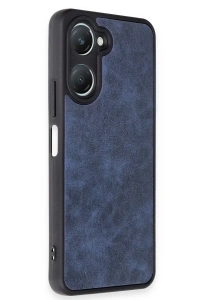 Vivo Y18 Kılıf Aras Deri Kapak - Lacivert