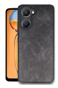 Vivo Y18 Kılıf Aras Deri Kapak - Siyah