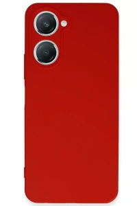 Vivo Y18 Kılıf First Silikon - Kırmızı