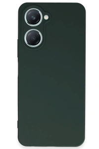 Vivo Y18 Kılıf First Silikon - Koyu Yeşil