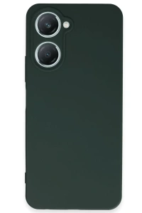 Vivo Y18 Kılıf First Silikon - Koyu Yeşil