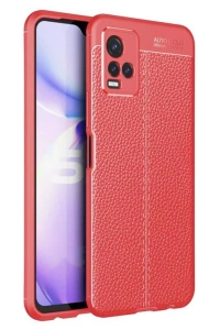 Vivo Y21S Kılıf Auto Focus Kapak - Kırmızı