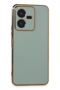 Vivo Y22 2022 Kılıf Volet Silikon - Açık Yeşil