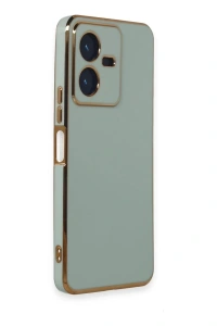 Vivo Y22 2022 Kılıf Volet Silikon - Açık Yeşil