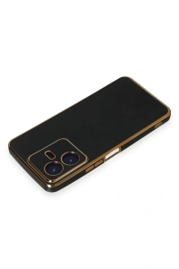 Vivo Y22 2022 Kılıf Volet Silikon - Siyah