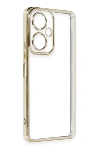 Vivo Y27 Kılıf Lensli Silikon - Gold