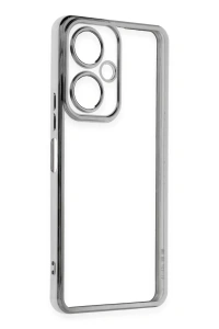 Vivo Y27 Kılıf Lensli Silikon - Gümüş
