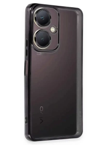 Vivo Y27 Kılıf Lensli Silikon - Siyah