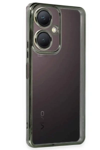 Vivo Y27 Kılıf Lensli Silikon - Yeşil