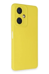 Vivo Y27 Kılıf Nano içi Kadife Silikon - Sarı