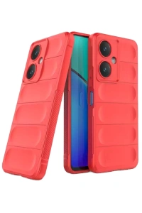 Vivo Y27 Kılıf Optimum Silikon - Kırmızı