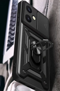 Vivo Y27 Kılıf Pars Lens Yüzüklü Silikon - Lacivert