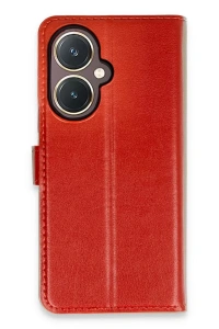 Vivo Y27 Kılıf Trend S Plus Kapaklı Kılıf - Kırmızı