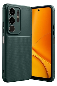 Vivo Y29 4G Auto Focus Karbon Kapak - Koyu Yeşil