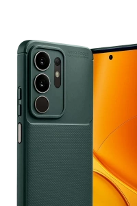 Vivo Y29 4G Auto Focus Karbon Kapak - Koyu Yeşil