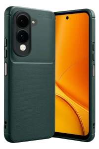 Vivo Y29S Auto Focus Karbon Kapak - Koyu Yeşil