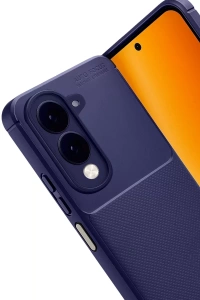 Vivo Y29S Auto Focus Karbon Kapak - Lacivert