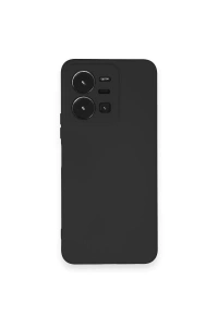 Vivo Y35 Kılıf Nano içi Kadife Silikon - Siyah