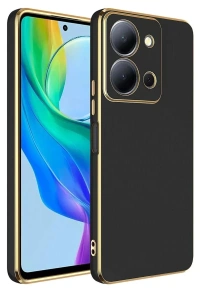 Vivo Y36 Kılıf Volet Silikon - Siyah