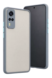 Vivo Y53S Kılıf Montreal Silikon Kapak - Gri