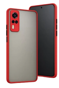Vivo Y53S Kılıf Montreal Silikon Kapak - Kırmızı