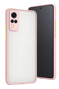 Vivo Y53S Kılıf Montreal Silikon Kapak - Pembe