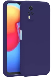 Vivo Y53S Kılıf Nano içi Kadife Silikon - Mor