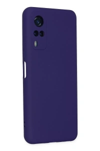 Vivo Y53S Kılıf Nano içi Kadife Silikon - Mor