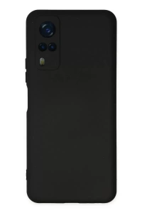 Vivo Y53S Kılıf Nano içi Kadife Silikon - Siyah
