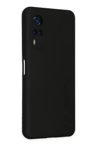 Vivo Y53S Kılıf Nano içi Kadife Silikon - Siyah