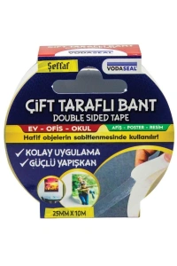 Vodaseal Çift Taraflı Filmik Bant 25 mm 10 Metre